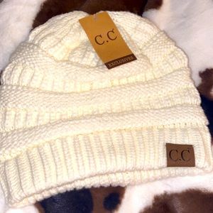 C.C White/Cream Beanie